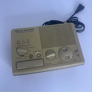 Sony‎ Dream Machine Clock Radio Digital Beige AM/FM Tested Works Wood Grain Vtg